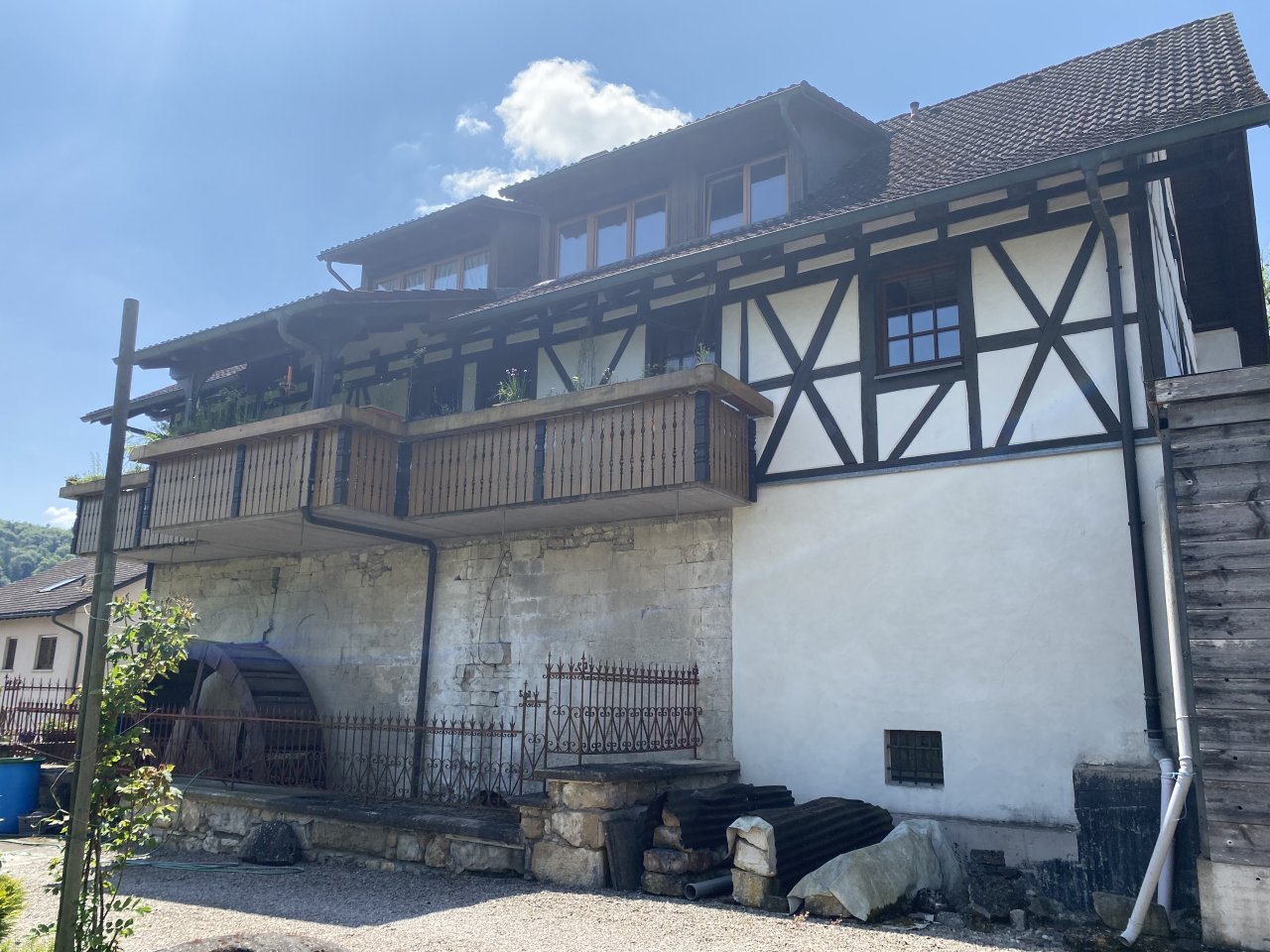 Ansicht Nord-Ost mit Balkon OG-Wohnung Nr. 1