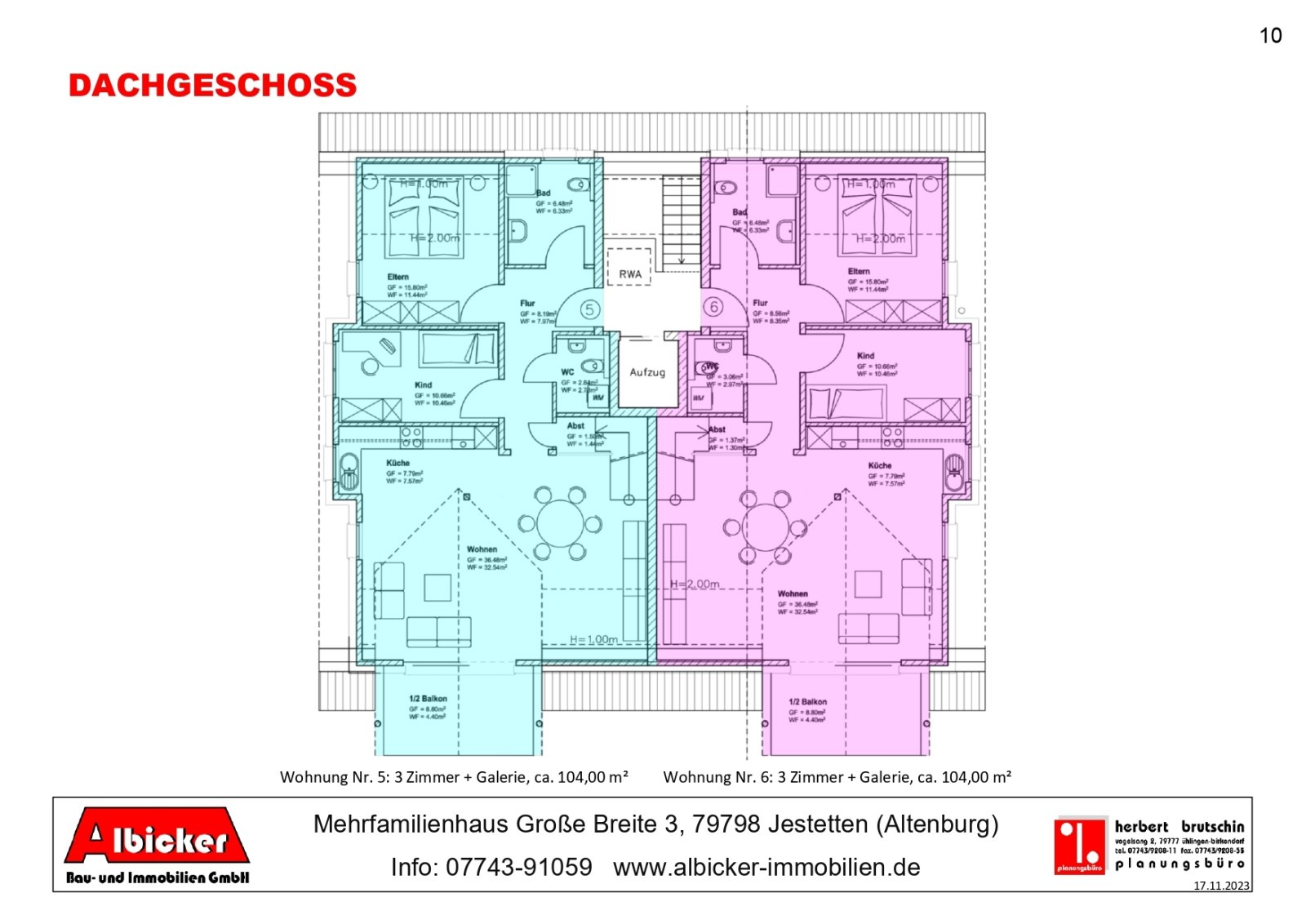 Übersicht Dachgeschoss