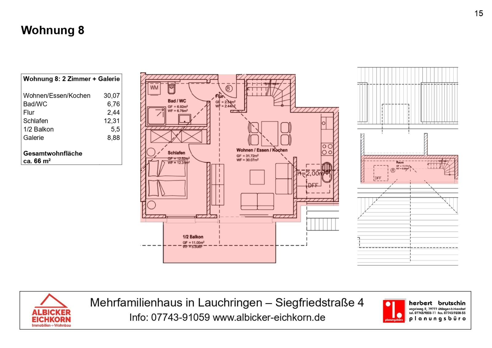 Grundriss Wohnung 8