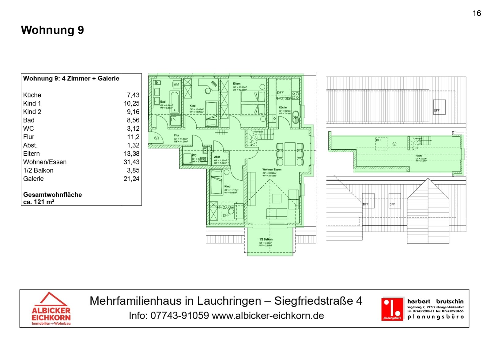 Grundriss Wohnung 9