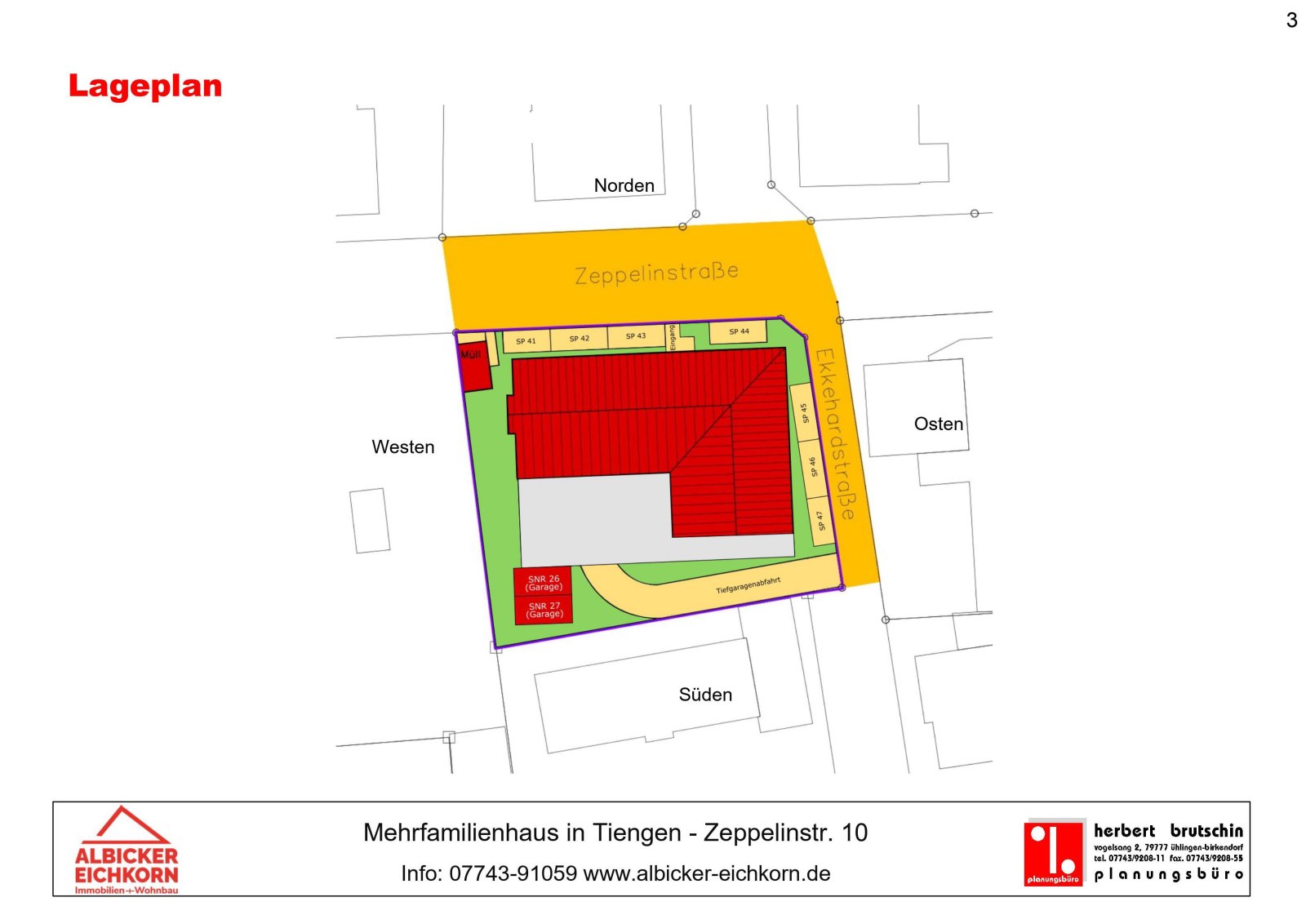 Lageplan Zeppelinstr. 10 Tiengen