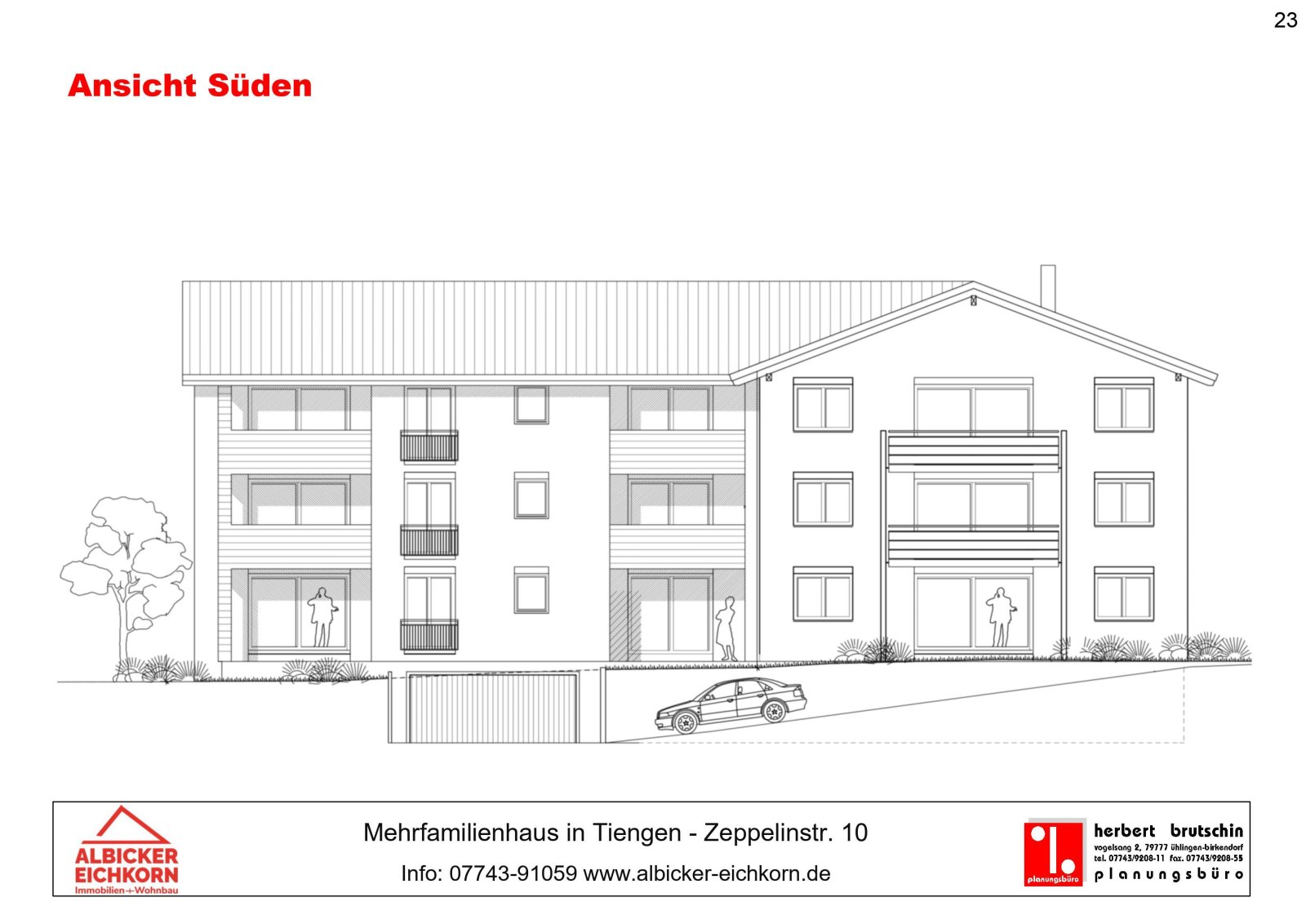 Süden-Balkon und Terrassenseite