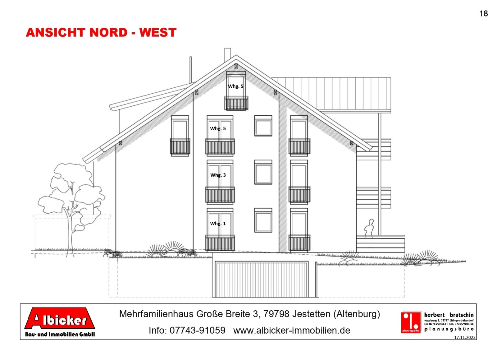 Tiefgaragenabfahrt Nord-West